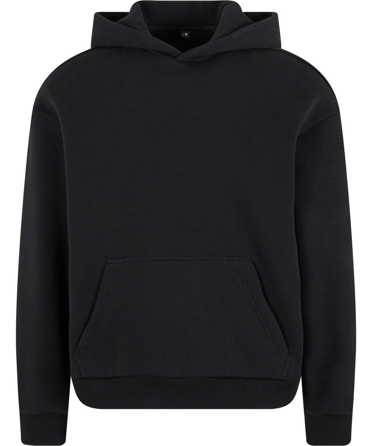 Sweat capuche au toucher doux 330 g/m² — BUILD YOUR BRAND FLUFFY HOODY — coloris Black #Couleur_Black