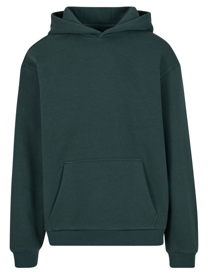 Sweat capuche au toucher doux 330 g/m² — BUILD YOUR BRAND FLUFFY HOODY — coloris Bottle Green #Couleur_Bottle-Green