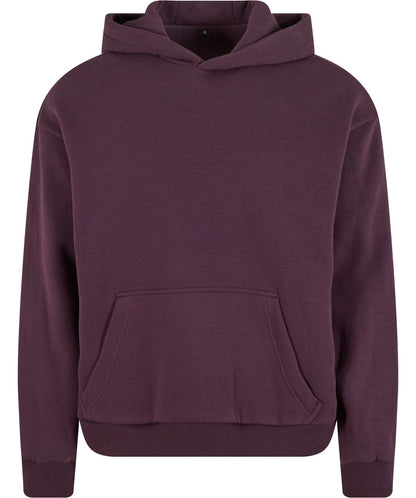 Sweat capuche au toucher doux 330 g/m² — BUILD YOUR BRAND FLUFFY HOODY — coloris Plum Purple #Couleur_Plum-Purple