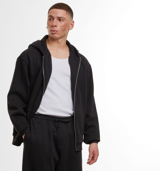 Sweat capuche zippé ample 300 g/m² 