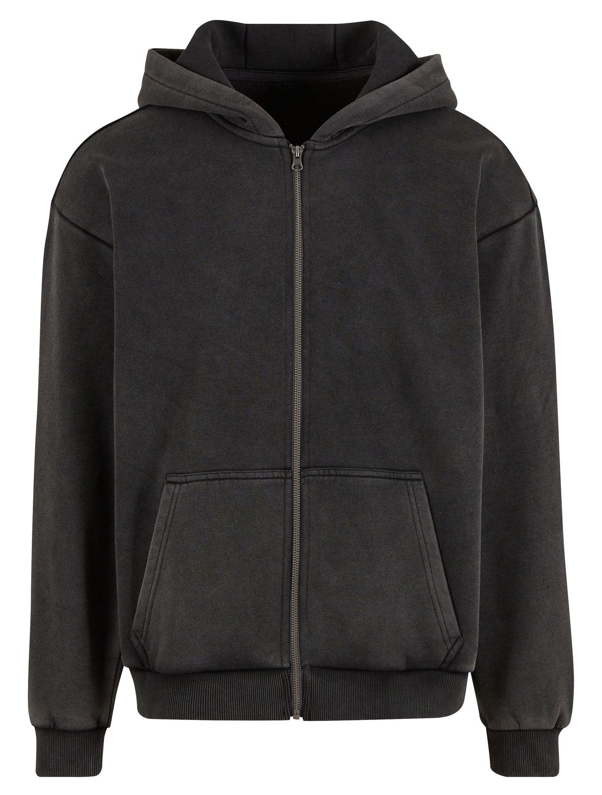 Sweat capuche zippé lourd délavé 360 g/m²  — coloris Magnet #Couleur_Magnet