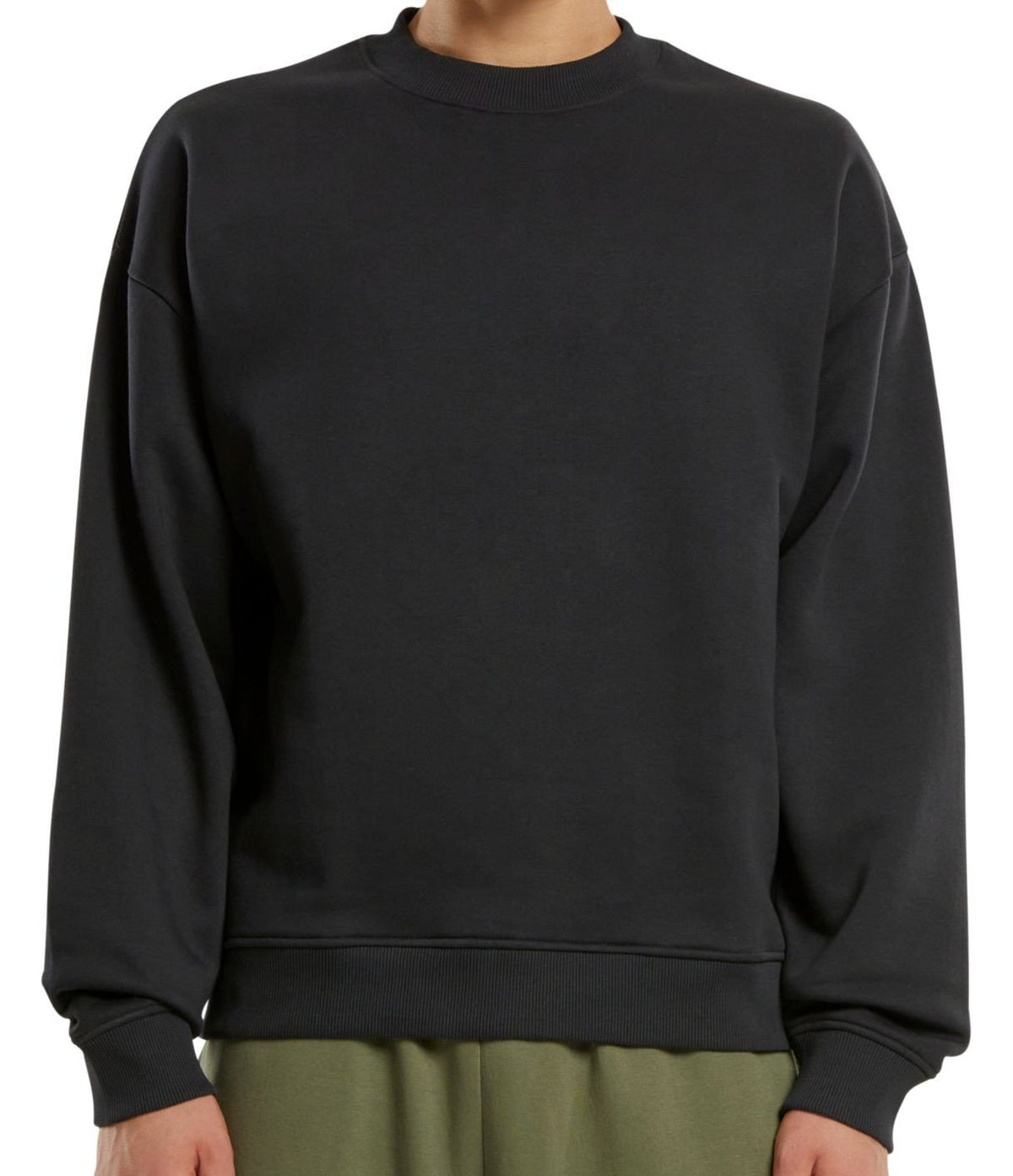 Sweat col rond oversize 330 g/m²  — coloris Black #Couleur_Black