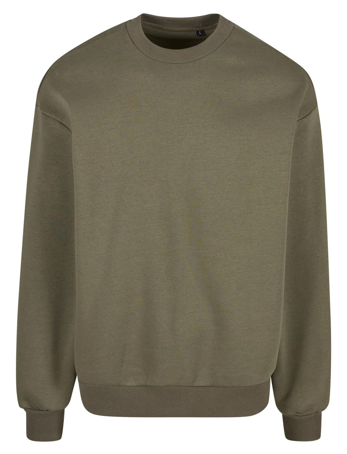 Sweat col rond oversize 330 g/m²  — coloris Olive #Couleur_Olive