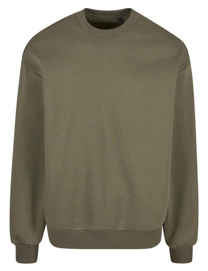 Sweat col rond oversize 330 g/m²  — coloris Olive #Couleur_Olive