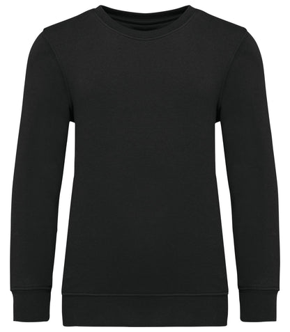 Sweat-shirt col rond enfant — coloris Black #Couleur_Black