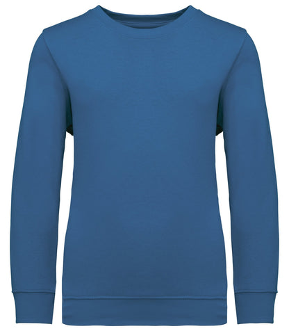 Sweat-shirt col rond enfant — coloris Light Royal Blue #Couleur_Light-Royal-Blue
