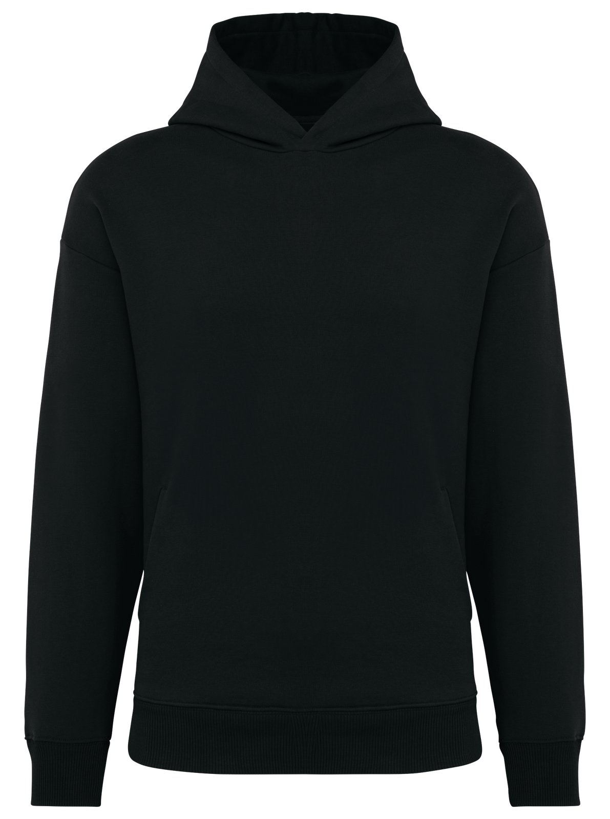 Sweat-shirt écoresponsable à capuche oversize unisexe — coloris Black #Couleur_Black
