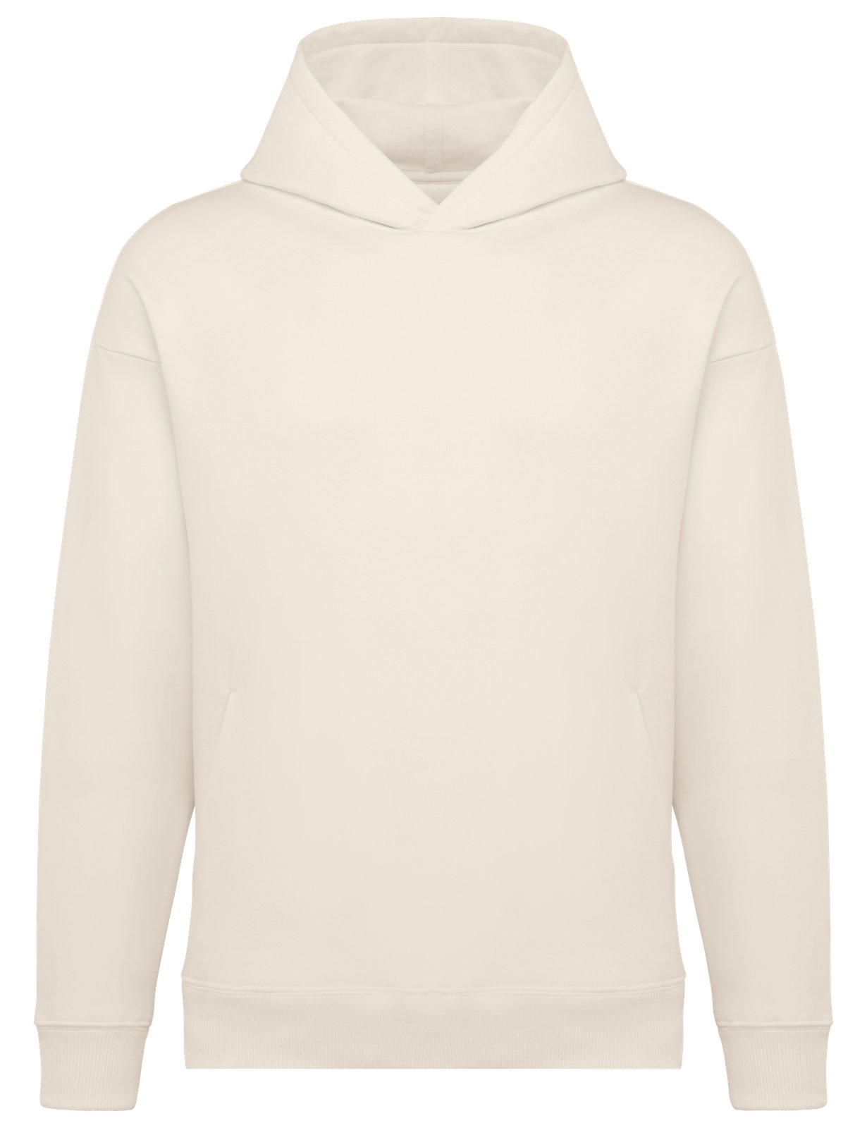 Sweat-shirt écoresponsable à capuche oversize unisexe — coloris Ivory #Couleur_Ivory