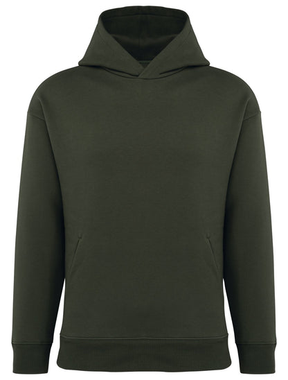 Sweat-shirt écoresponsable à capuche oversize unisexe — coloris Organic Khaki #Couleur_Organic-Khaki