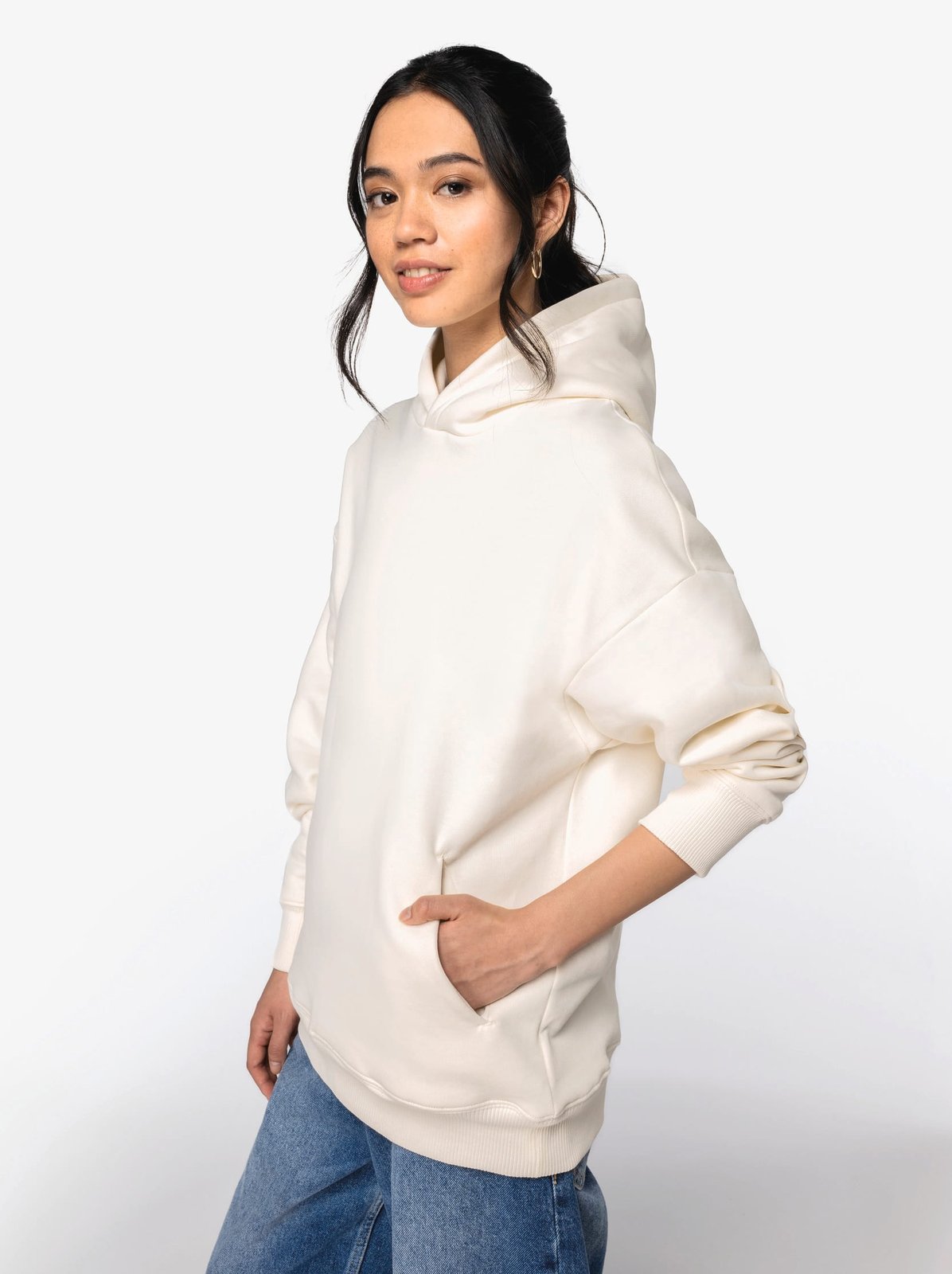 Sweat-shirt écoresponsable à capuche oversize unisexe