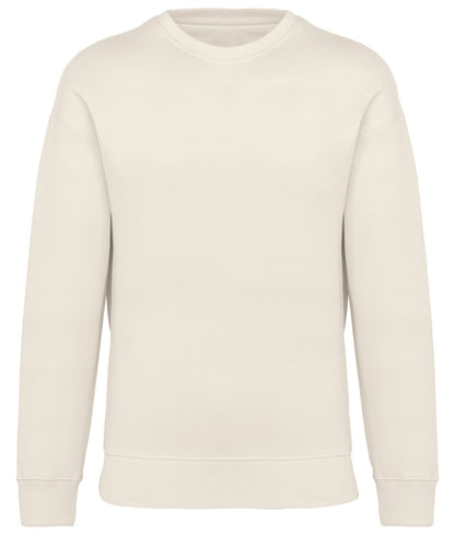 Sweat-shirt écoresponsable à col rond oversize unisexe — coloris Ivory #Couleur_Ivory