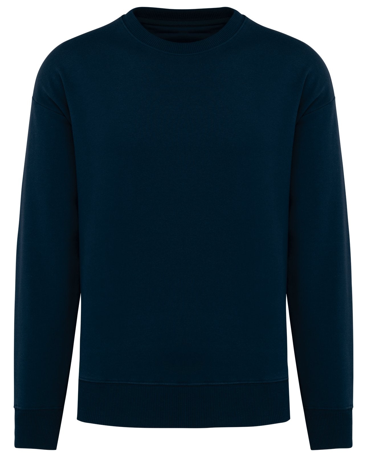 Sweat-shirt écoresponsable à col rond oversize unisexe — coloris Navy Blue #Couleur_Navy-Blue