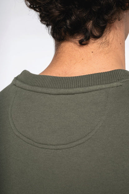 Sweat-shirt écoresponsable à col rond oversize unisexe