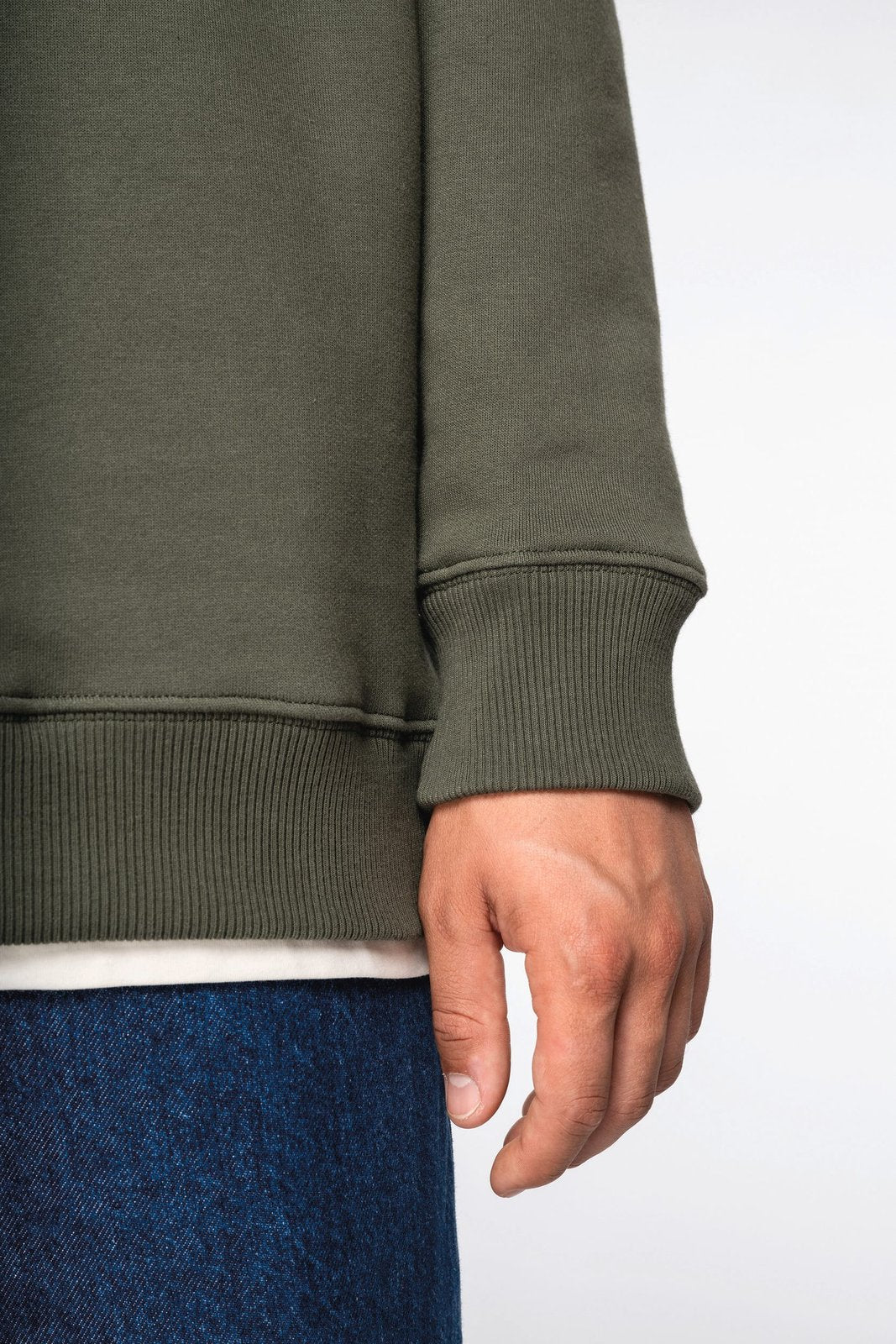 Sweat-shirt écoresponsable à col rond oversize unisexe