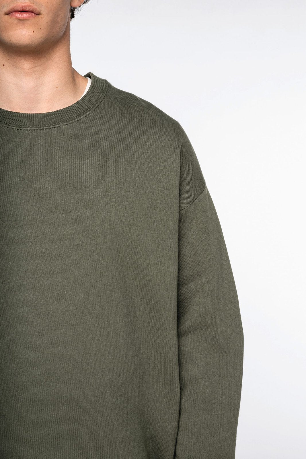 Sweat-shirt écoresponsable à col rond oversize unisexe
