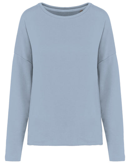 Sweat-shirt femme loose  — coloris Aquamarine #Couleur_Aquamarine