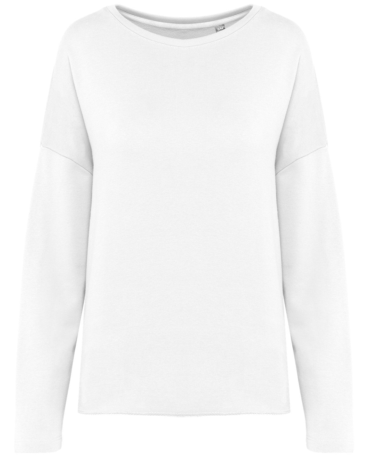 Sweat-shirt femme loose  — coloris Off White #Couleur_Off-White