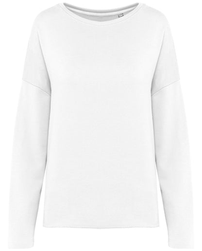Sweat-shirt femme loose  — coloris Off White #Couleur_Off-White