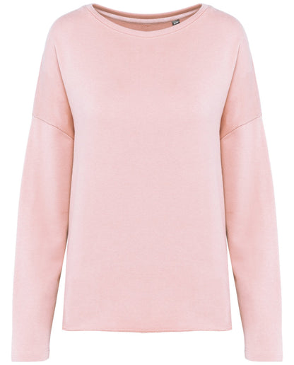 Sweat-shirt femme loose  — coloris Pale Pink #Couleur_Pale-Pink