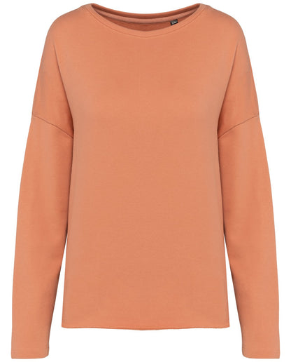 Sweat-shirt femme loose  — coloris Peach #Couleur_Peach