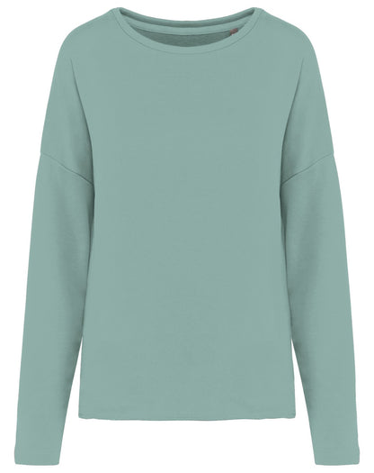 Sweat-shirt femme loose  — coloris Sage #Couleur_Sage