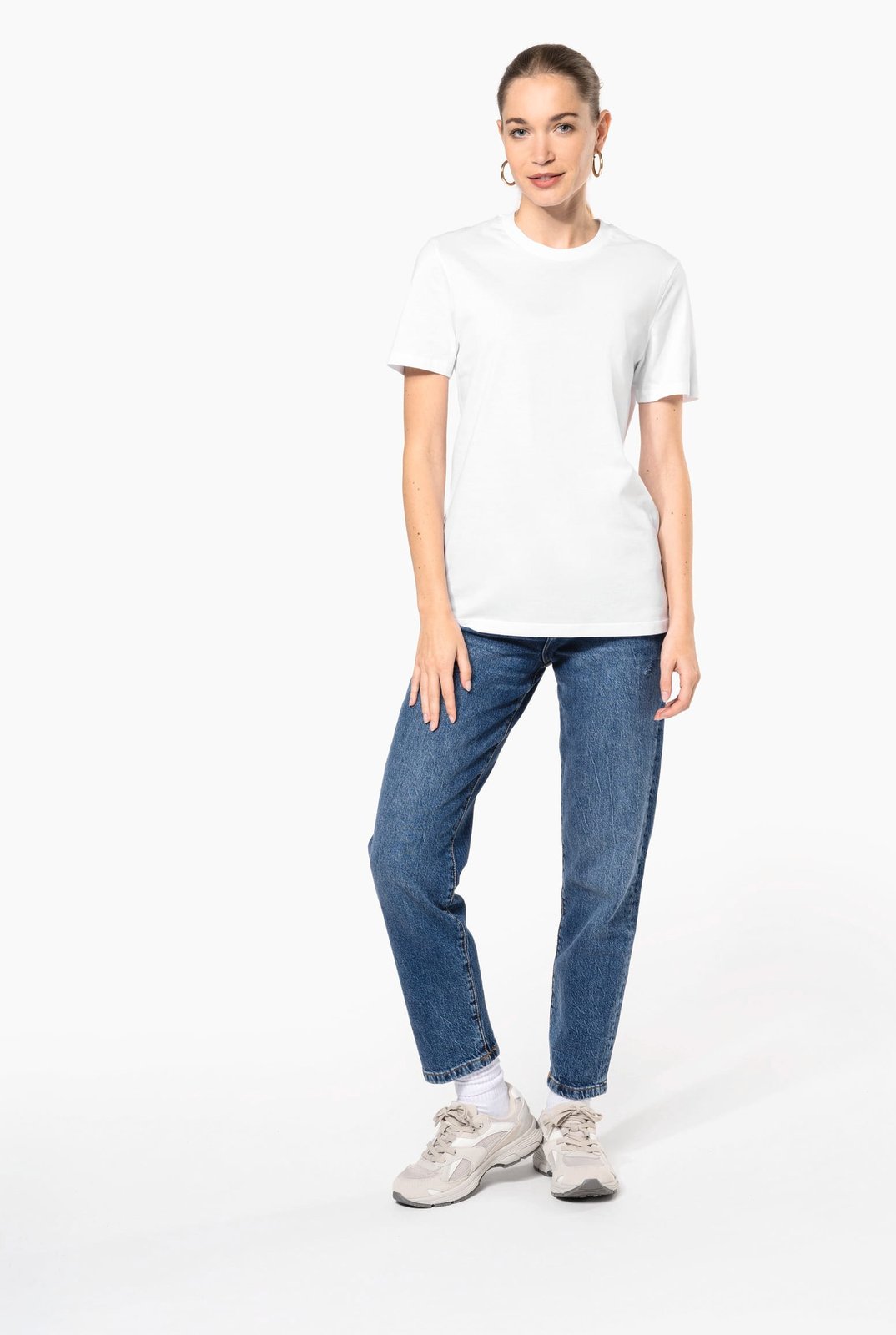 T-shirt col rond manches courtes unisexe made in Portugal