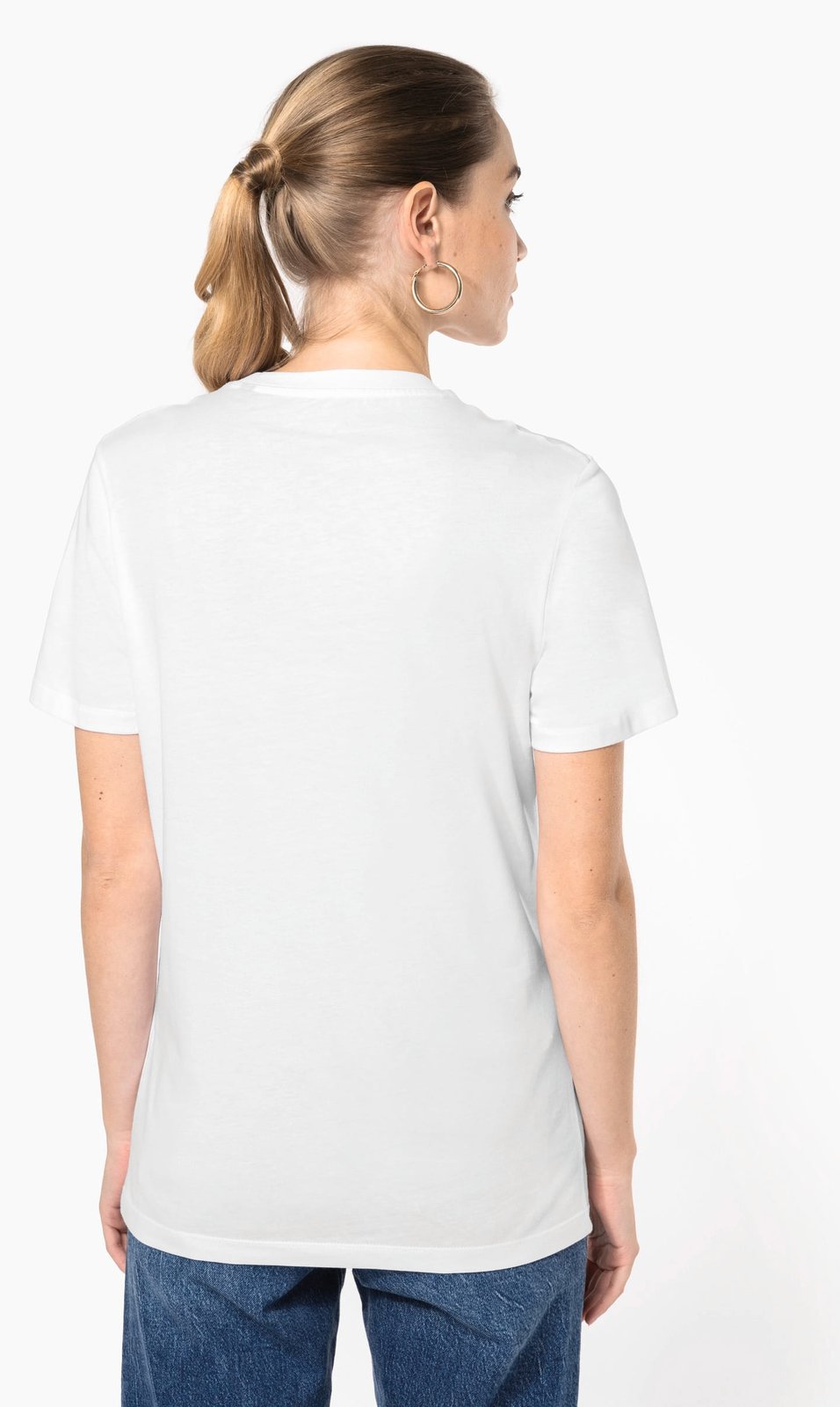 T-shirt col rond manches courtes unisexe made in Portugal
