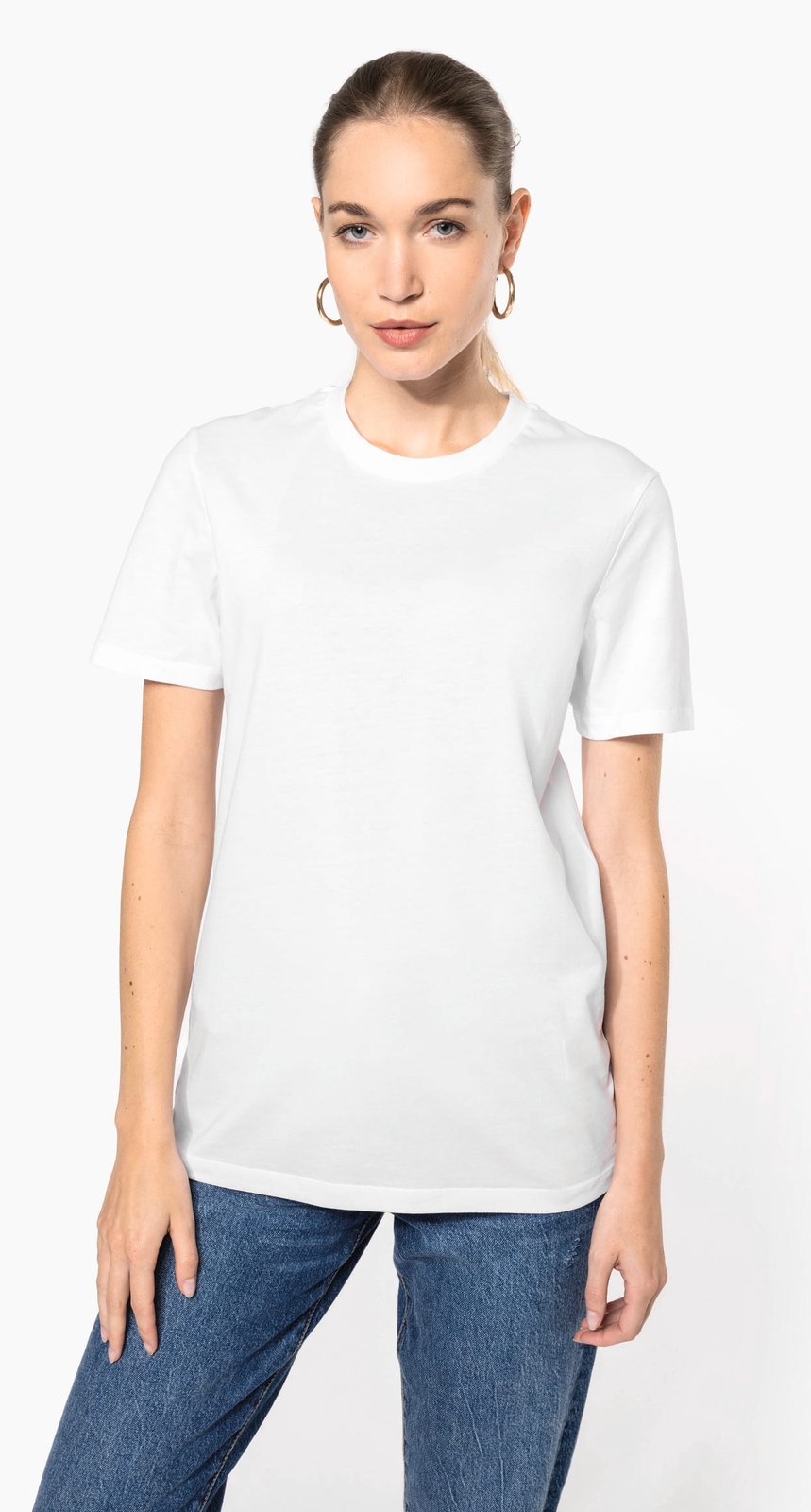 T-shirt col rond manches courtes unisexe made in Portugal