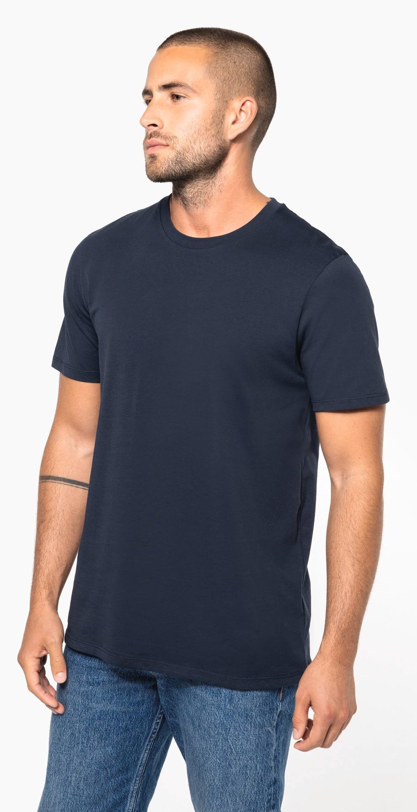 T-shirt col rond manches courtes unisexe made in Portugal