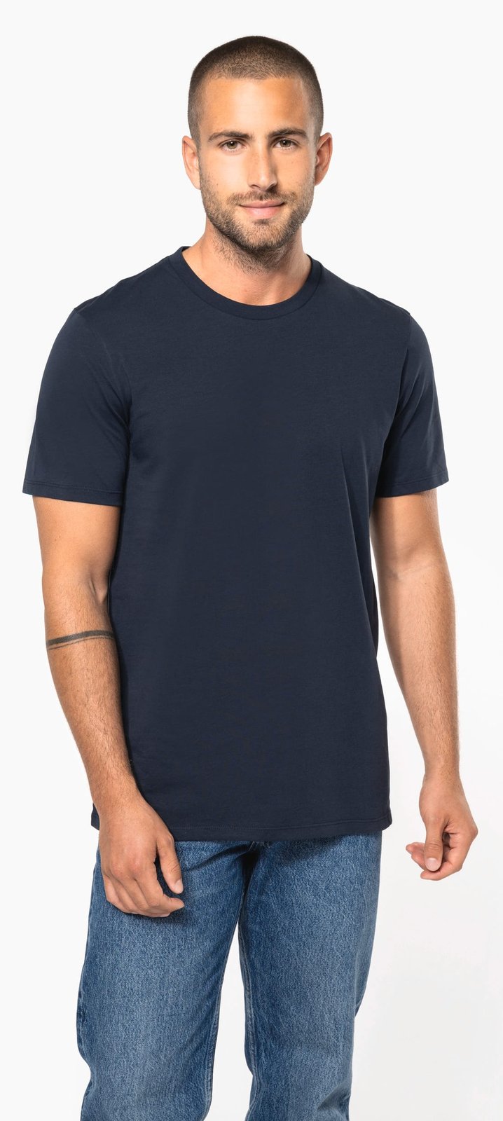 T-shirt col rond manches courtes unisexe made in Portugal