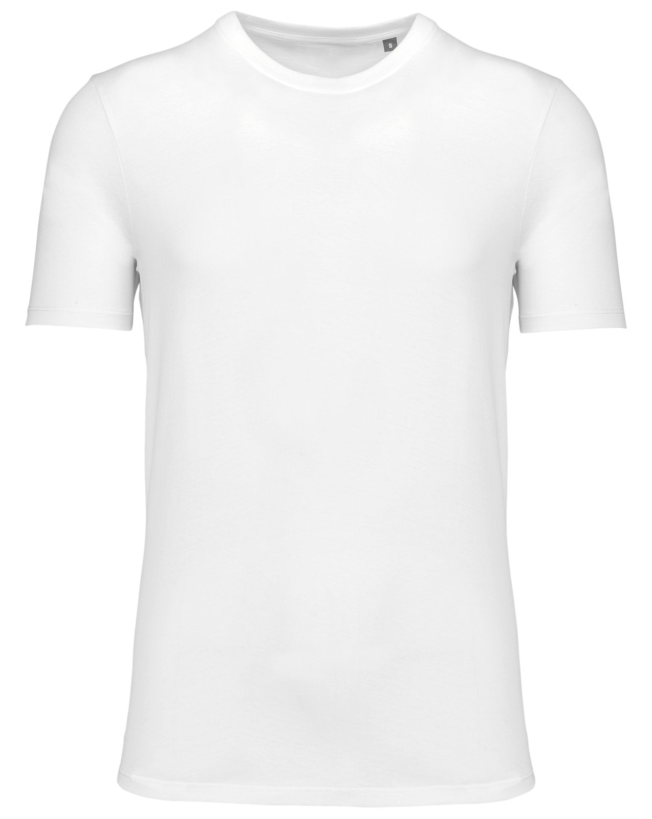 T-shirt col rond manches courtes unisexe made in Portugal — coloris White #Couleur_White