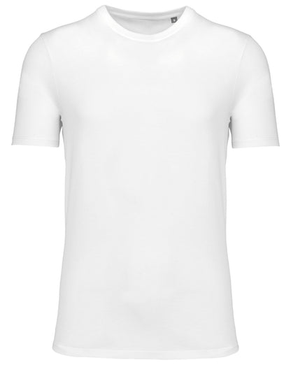 T-shirt col rond manches courtes unisexe made in Portugal — coloris White #Couleur_White