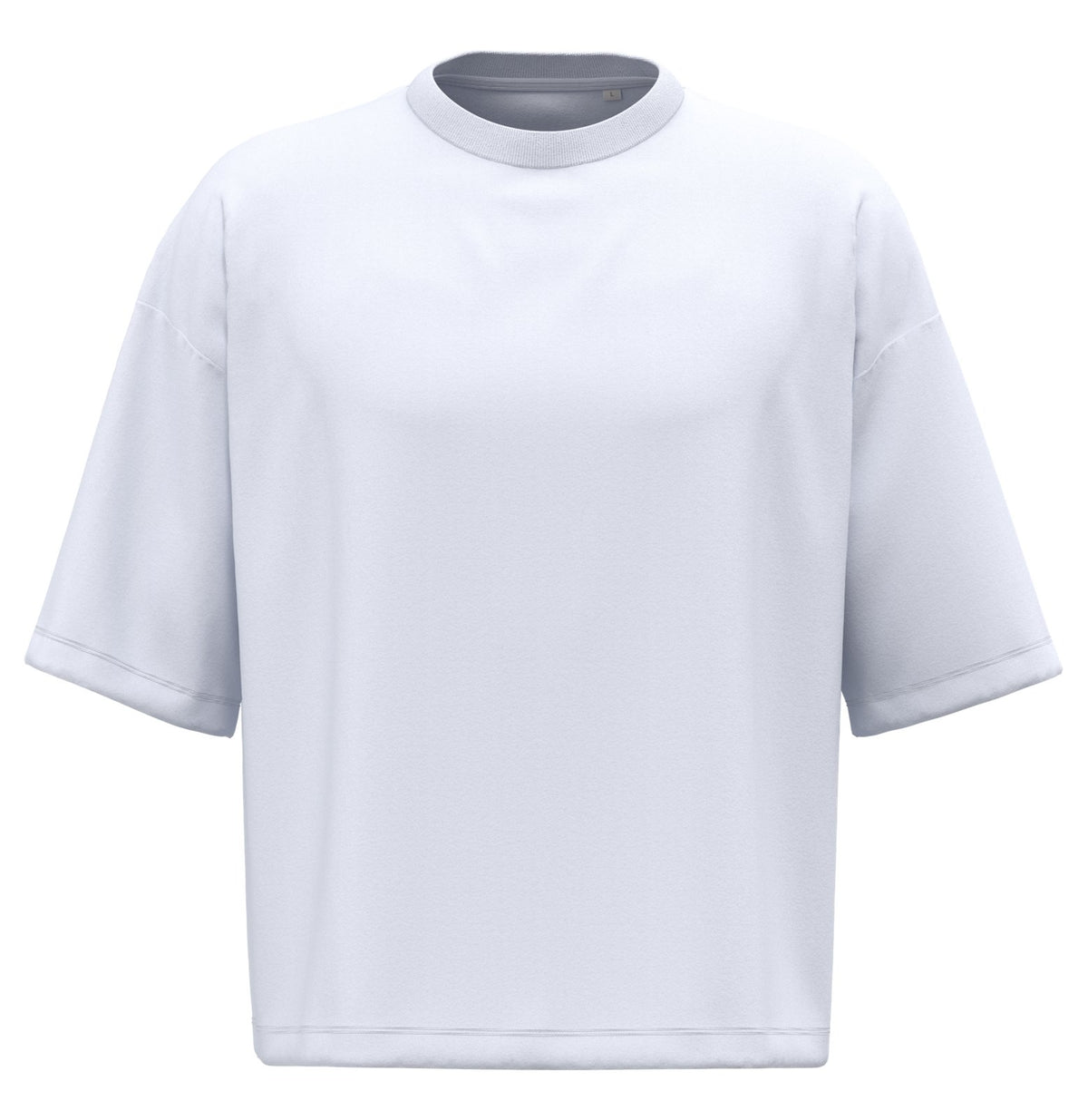 T-shirt écoresponsable boxy à épaules tombantes homme — coloris Blanc #Couleur_Blanc