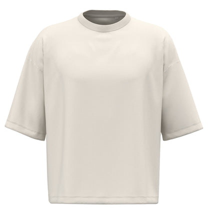T-shirt écoresponsable boxy à épaules tombantes homme — coloris Ivory #Couleur_Ivory