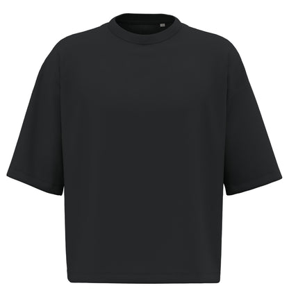 T-shirt écoresponsable boxy à épaules tombantes homme — coloris Noir #Couleur_Noir