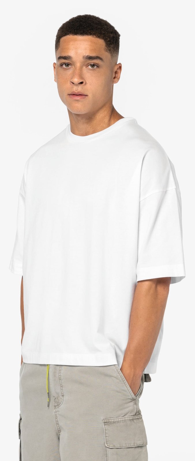 T-shirt écoresponsable boxy à épaules tombantes homme