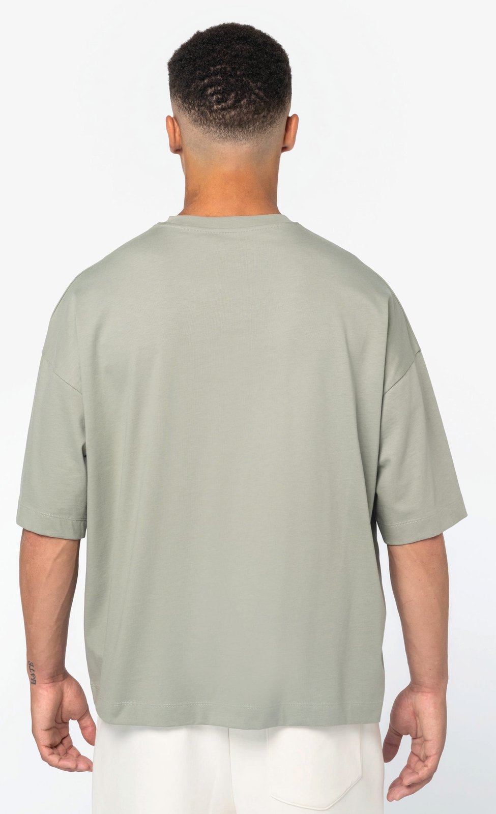 T-shirt écoresponsable boxy à épaules tombantes homme