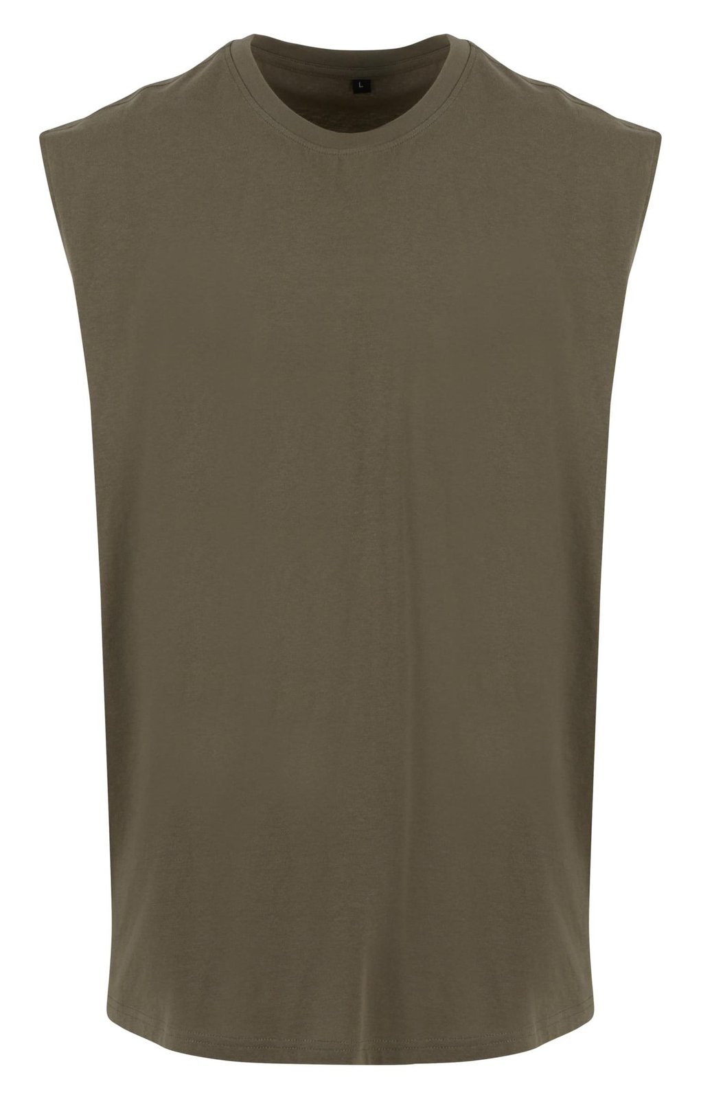 T-shirt sans manches — coloris Olive #Couleur_Olive