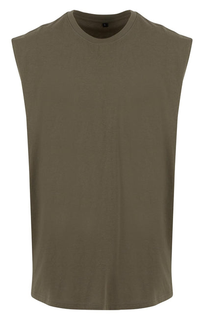 T-shirt sans manches — coloris Olive #Couleur_Olive