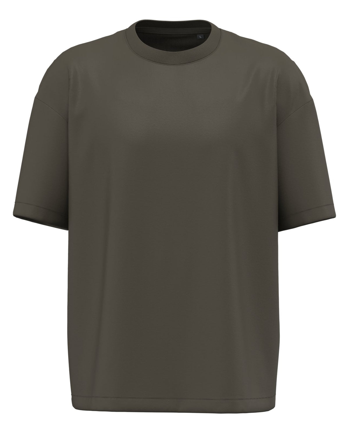 T-shirt unisexe oversize  — coloris Khaki #Couleur_Khaki