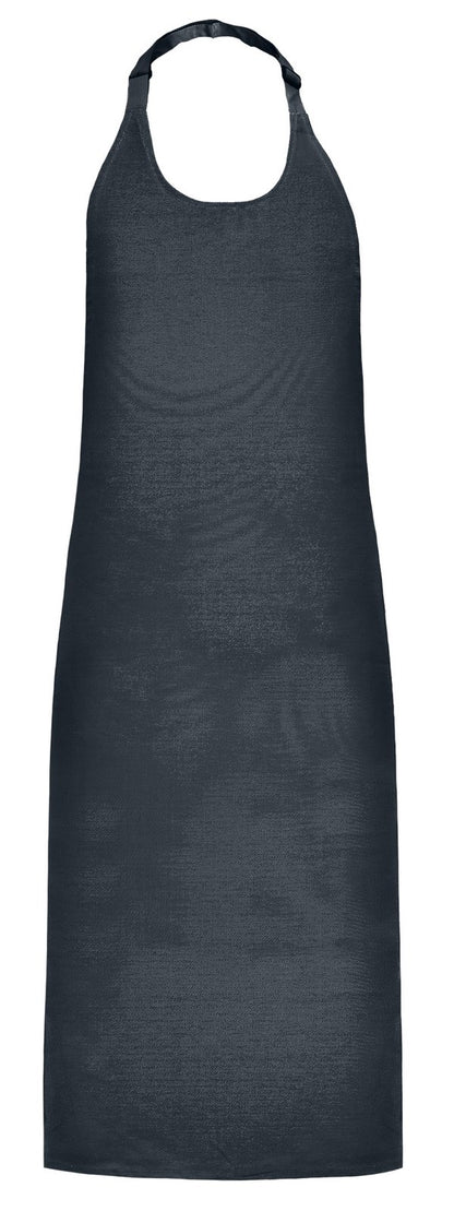 Tablier à bavette 100% coton  — coloris Dark Grey #Couleur_Dark-Grey