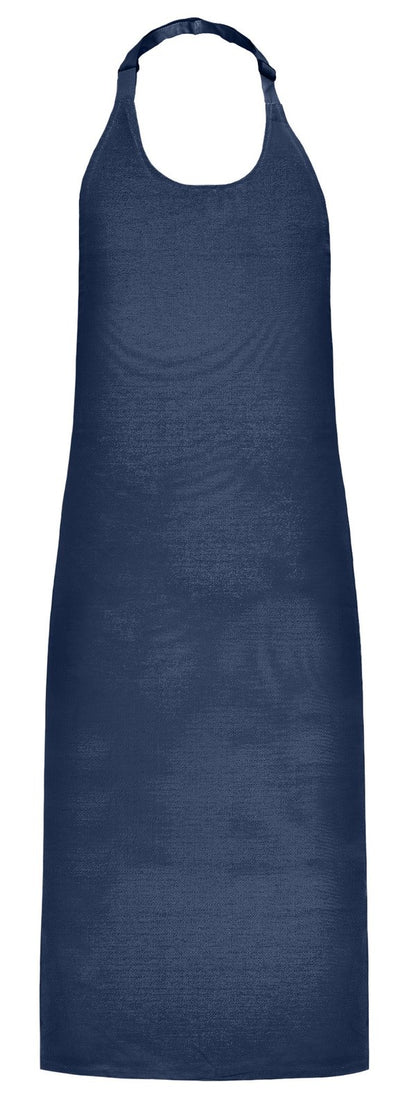 Tablier à bavette 100% coton  — coloris Navy #Couleur_Navy