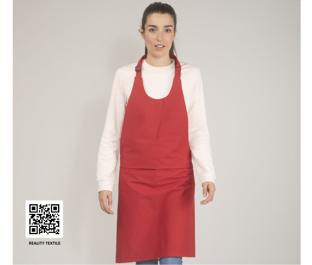 Tablier à bavette 100% coton 