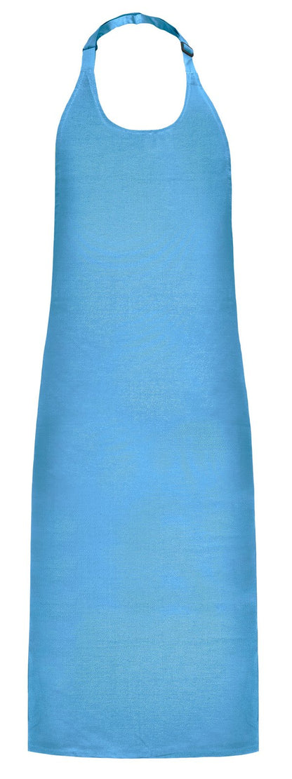 Tablier à bavette 100% coton  — coloris Sky Blue #Couleur_Sky-Blue