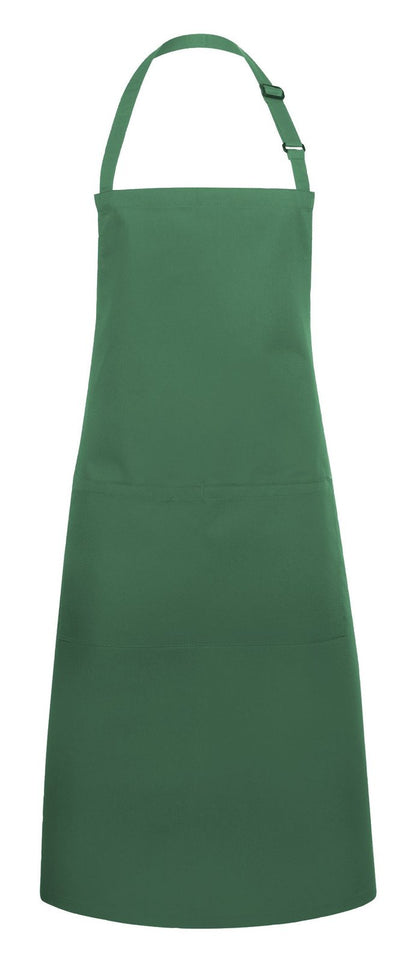 Tablier à bavette avec boucle et poche — coloris Forest Green #Couleur_Forest-Green