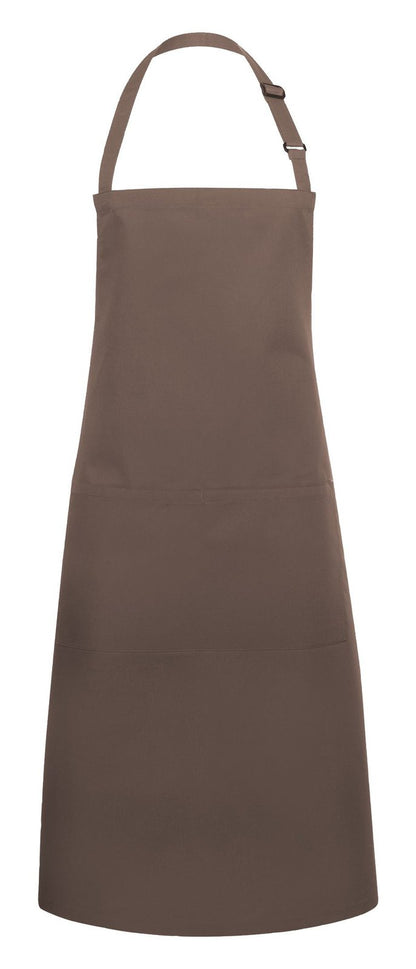 Tablier à bavette avec boucle et poche — coloris Light Brown #Couleur_Light-Brown