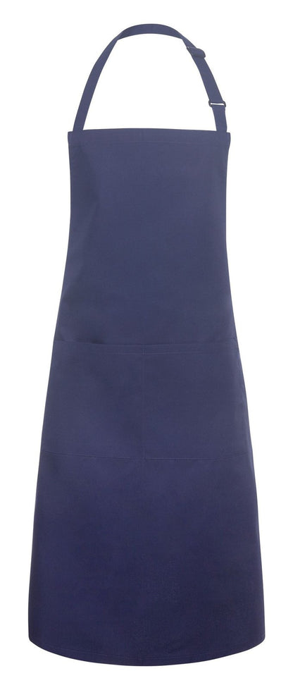 Tablier à bavette avec boucle et poche — coloris Navy #Couleur_Navy