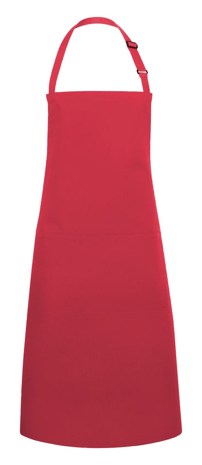 Tablier à bavette avec boucle et poche — coloris Raspberry #Couleur_Raspberry