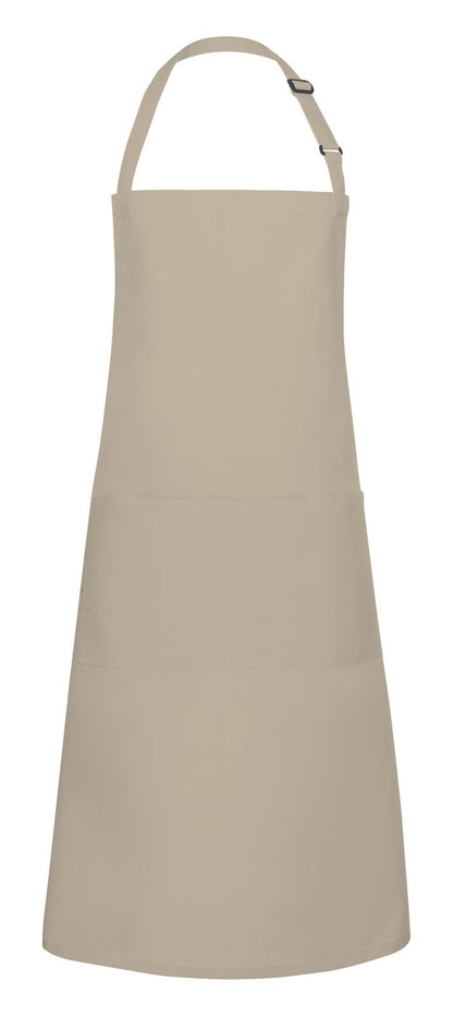 Tablier à bavette avec boucle et poche — coloris Sand #Couleur_Sand