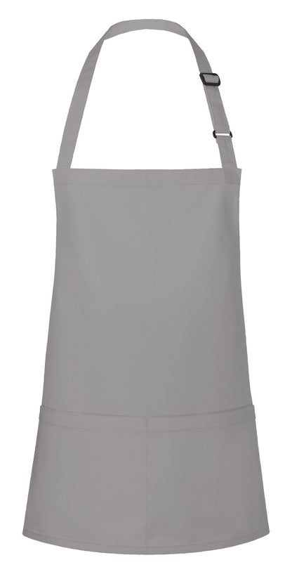 Tablier à bavette court avec boucle et poche — coloris Basalt Grey #Couleur_Basalt-Grey